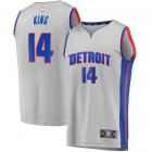 Camiseta Louis King 14 Detroit Pistons Statement Edition Gris Hombre